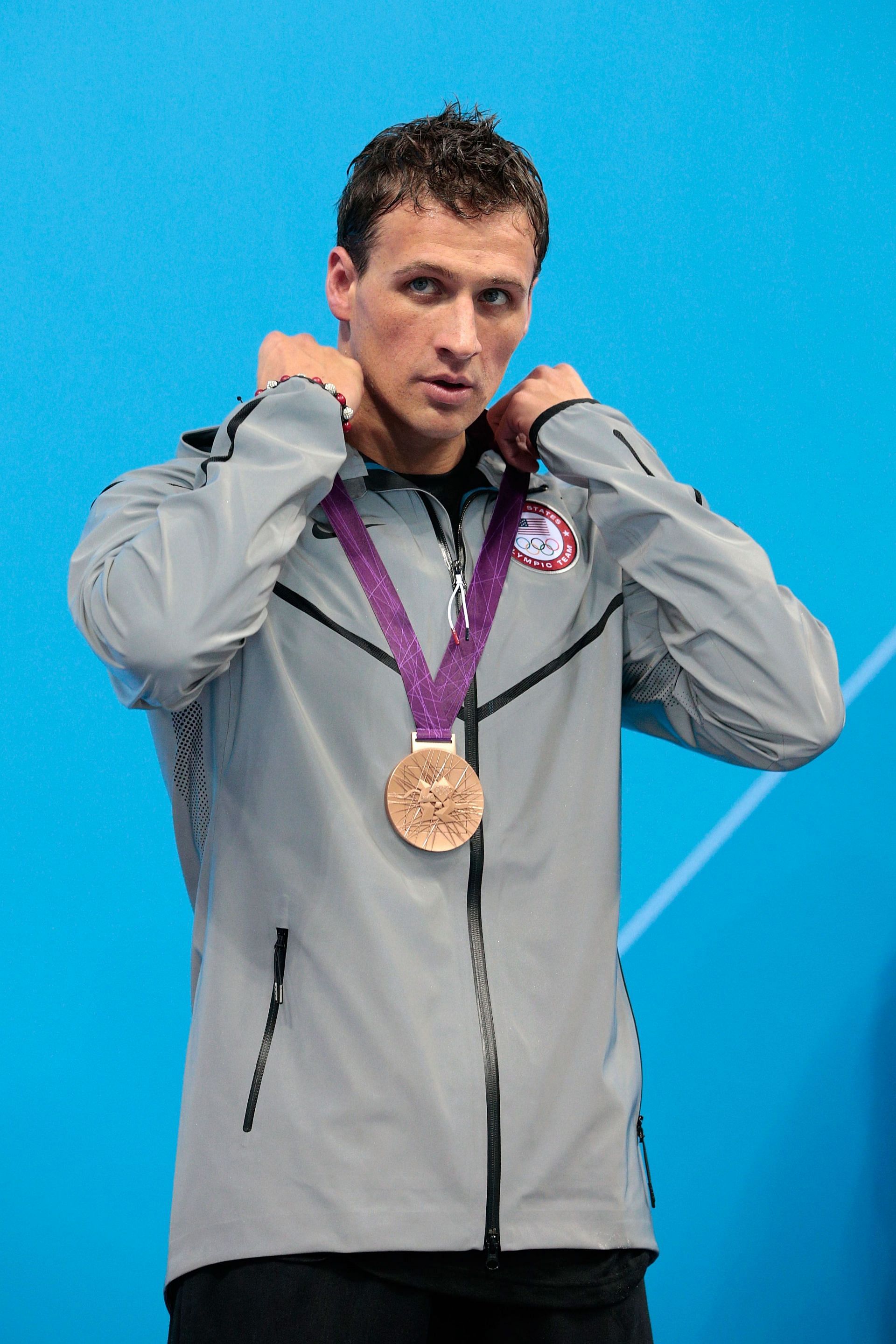Lochte at the 2012 London Olympics (Photo by Adam Pretty/Getty Images)