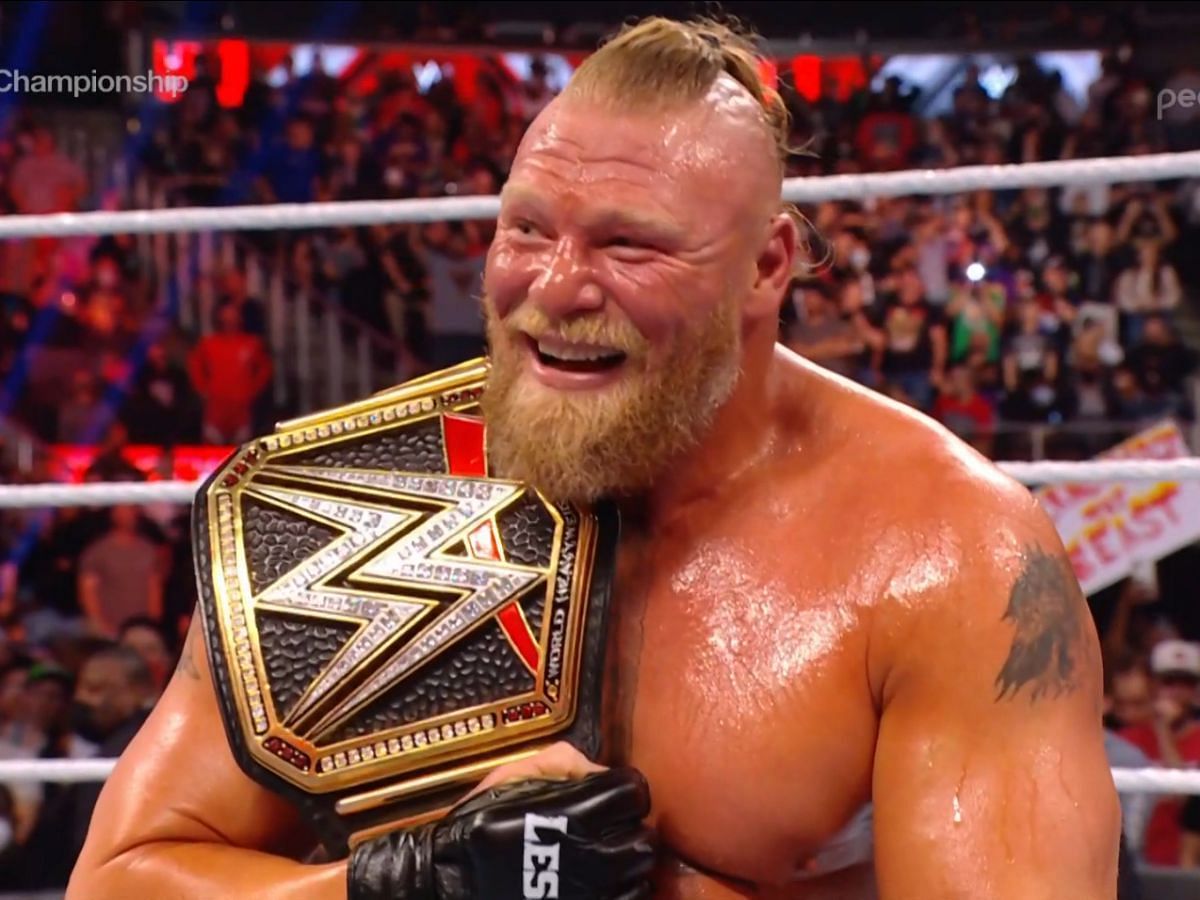 Brock won the Royal Rumble, Elimination Chamber, and WWE Title this year.