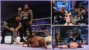 Watch: The Bloodline takes out first-time championship gold aspiring WWE Superstar ahead of match on RAW