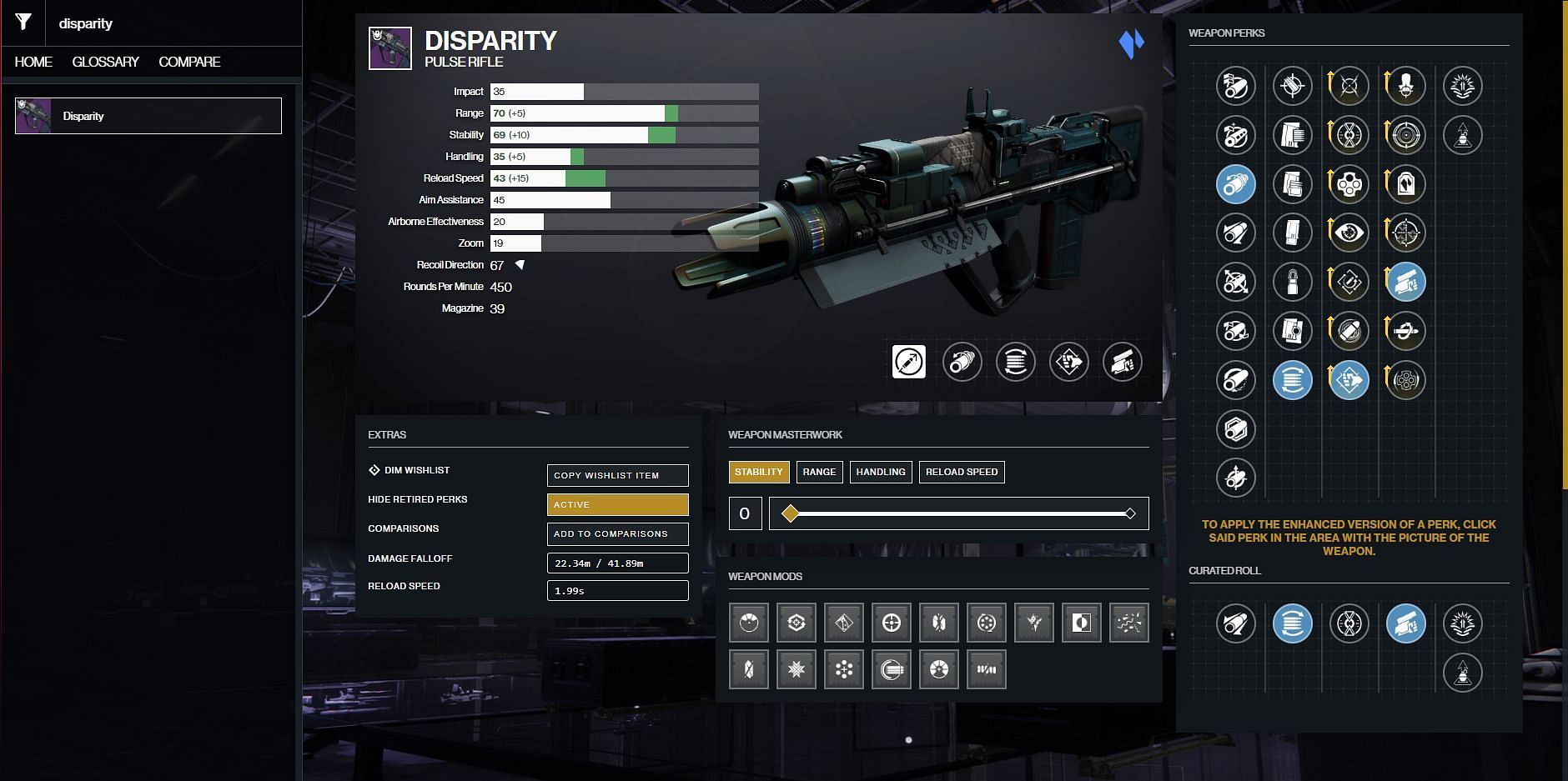 Destiny 2 PvE god roll (Image via D2 Gunsmith)