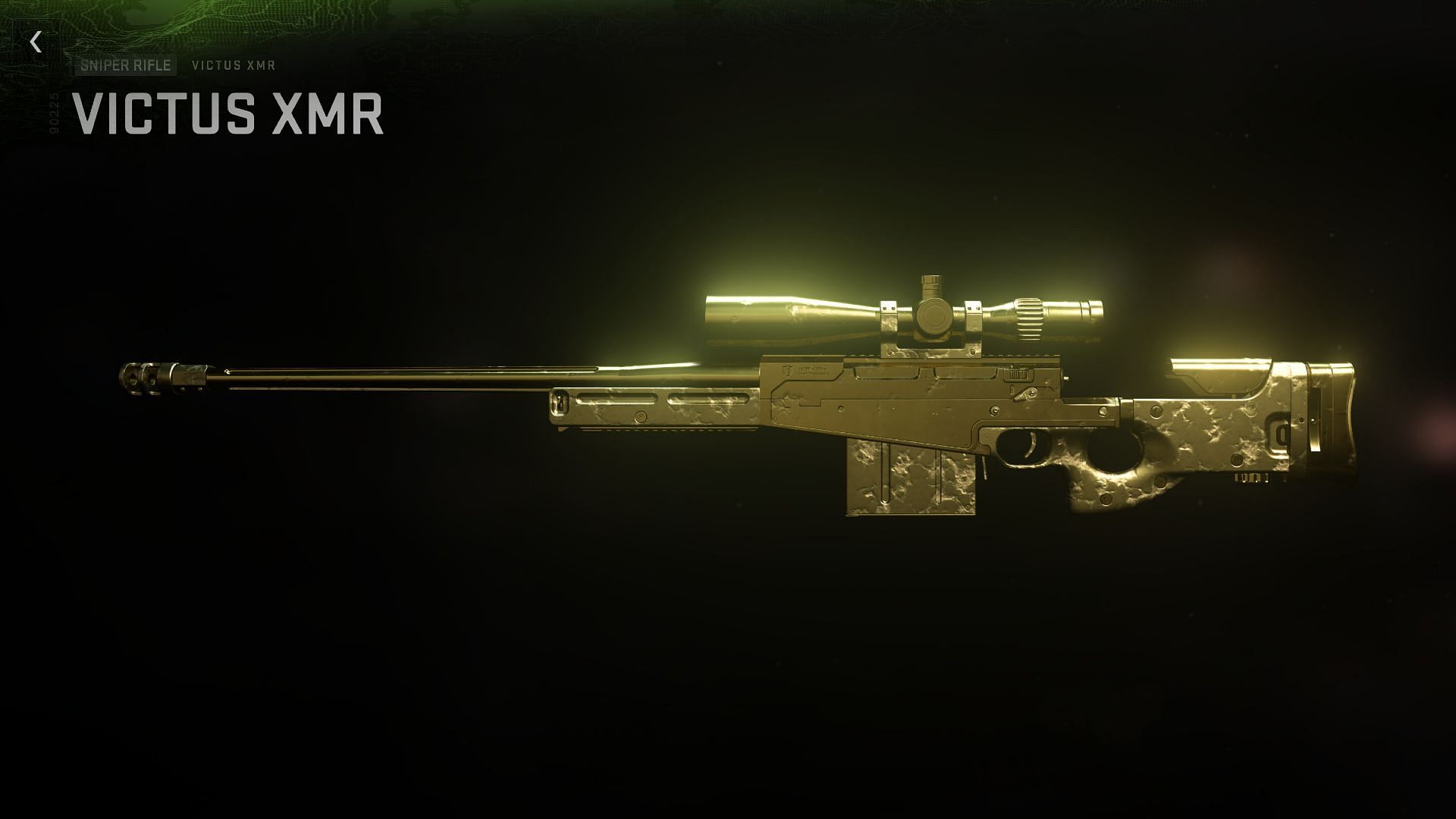 The gold weapon camo for the Victus XMR (Image via Activision)