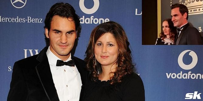 WATCH: Roger Federer and wife Mirka attend star-studded event in Paris alongside Natalie Portman, Vincent Cassel, and others