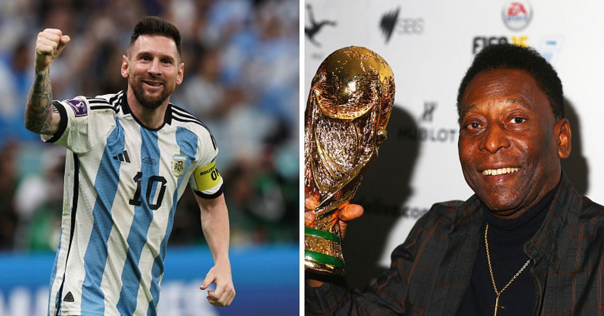 Brazil legend Pele and Argentina skipper Lionel Messi