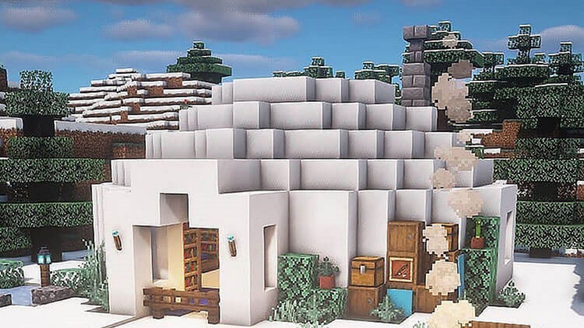 If you find yourself in a snowy Minecraft biome, you may just want to make a base in an igloo (Image via @executivetree/Instagram)