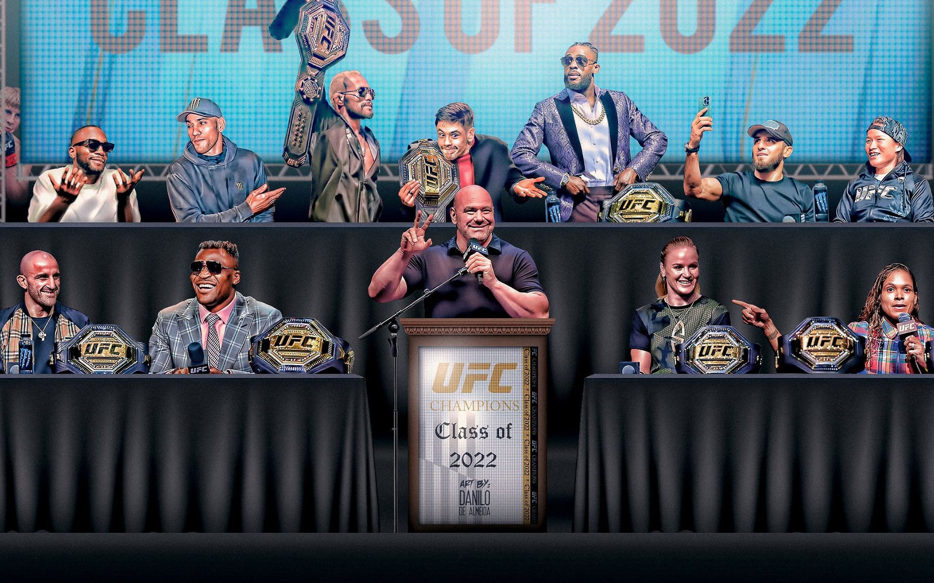 UFC Champions - Class of 2022 [Image courtesy: @22daniloalmeida (Twitter)]