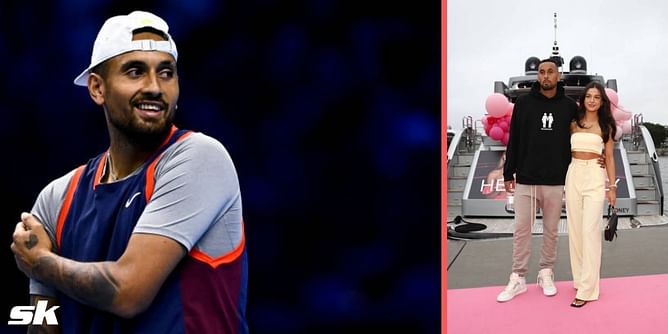 Nick Kyrgios and girlfriend Costeen Hatzi celebrate first anniversary