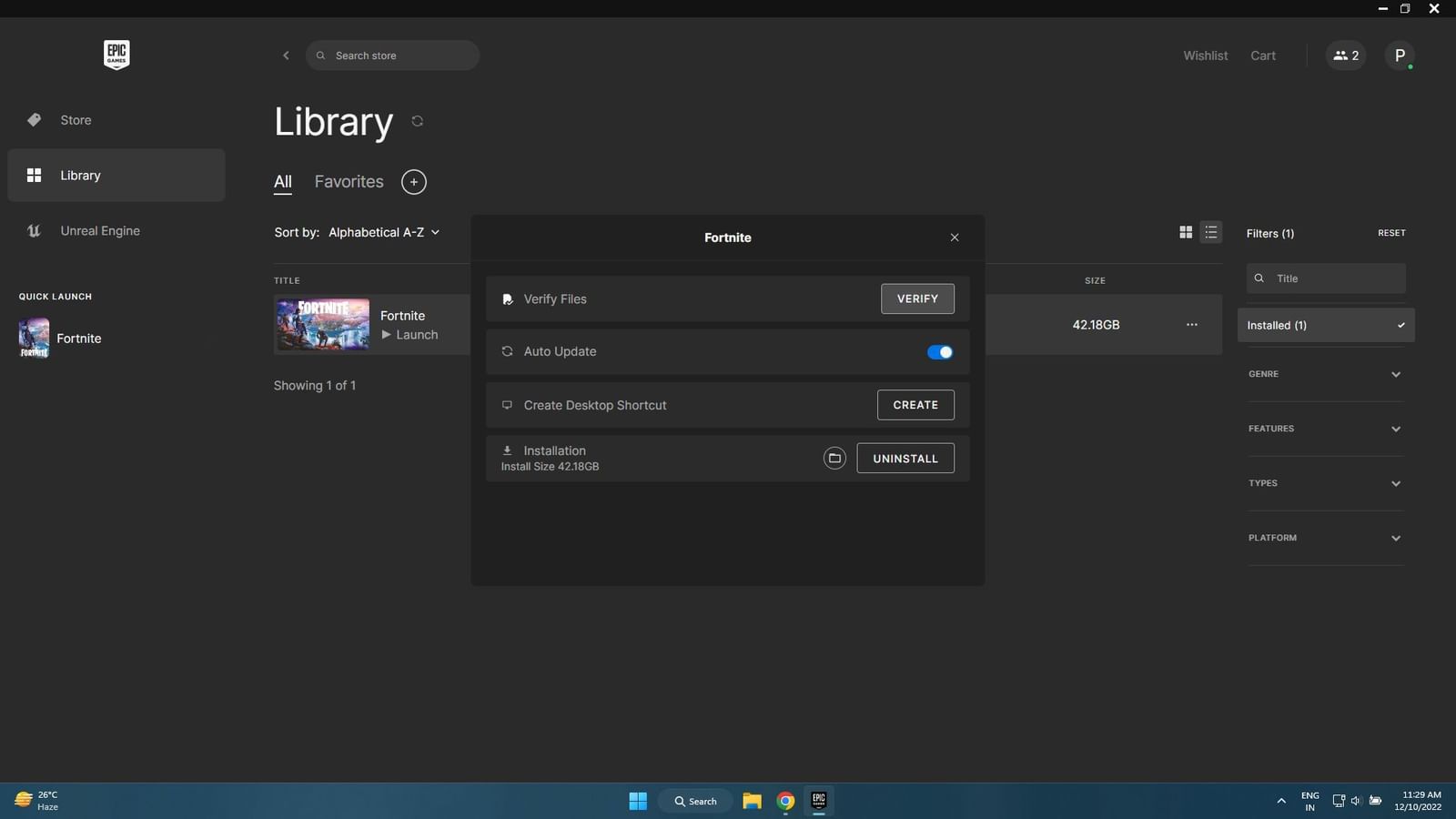 How to fix Fortnite stuck on connecting screen in Chapter 4 Season 1