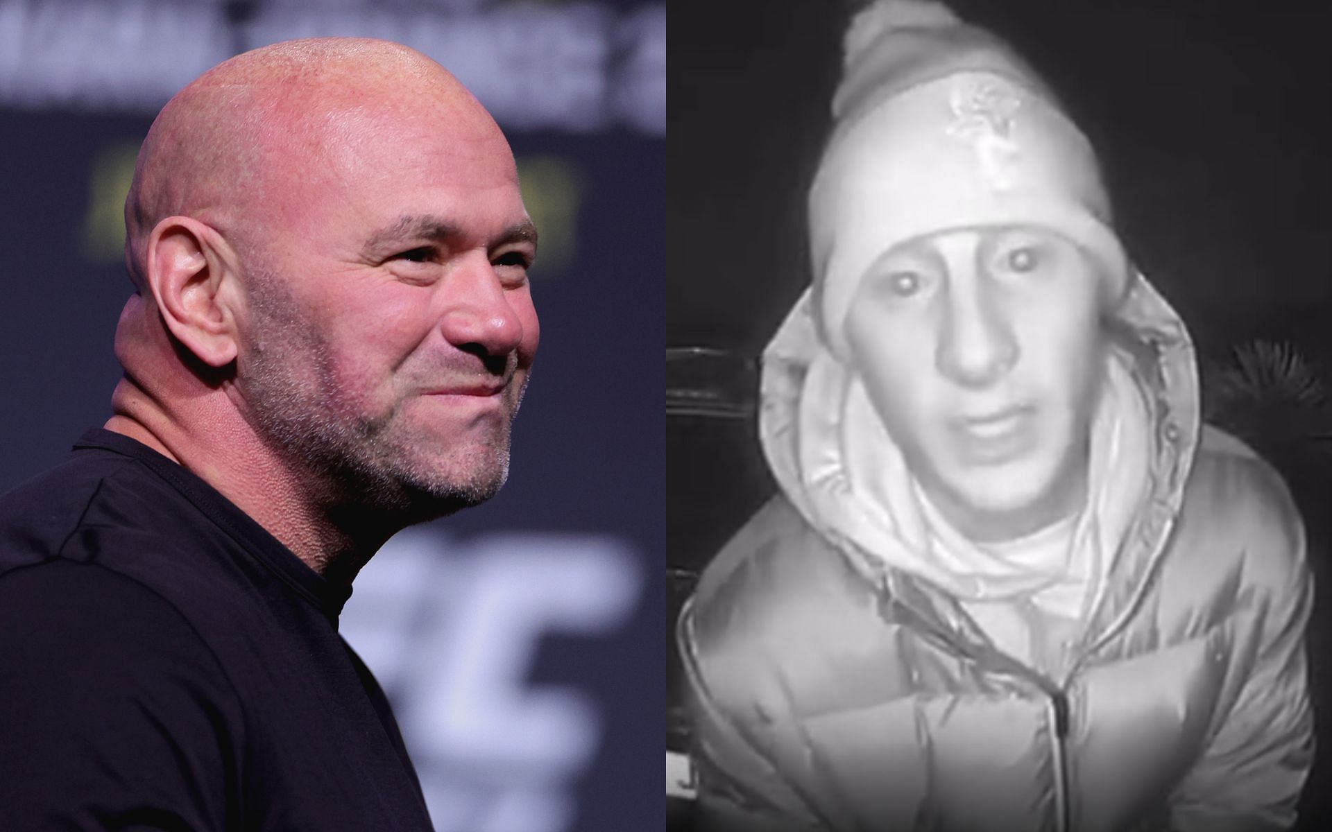 Dana White (left), Paddy Pimblett (right) [Image courtesy of @bloodyelbow on Twitter]