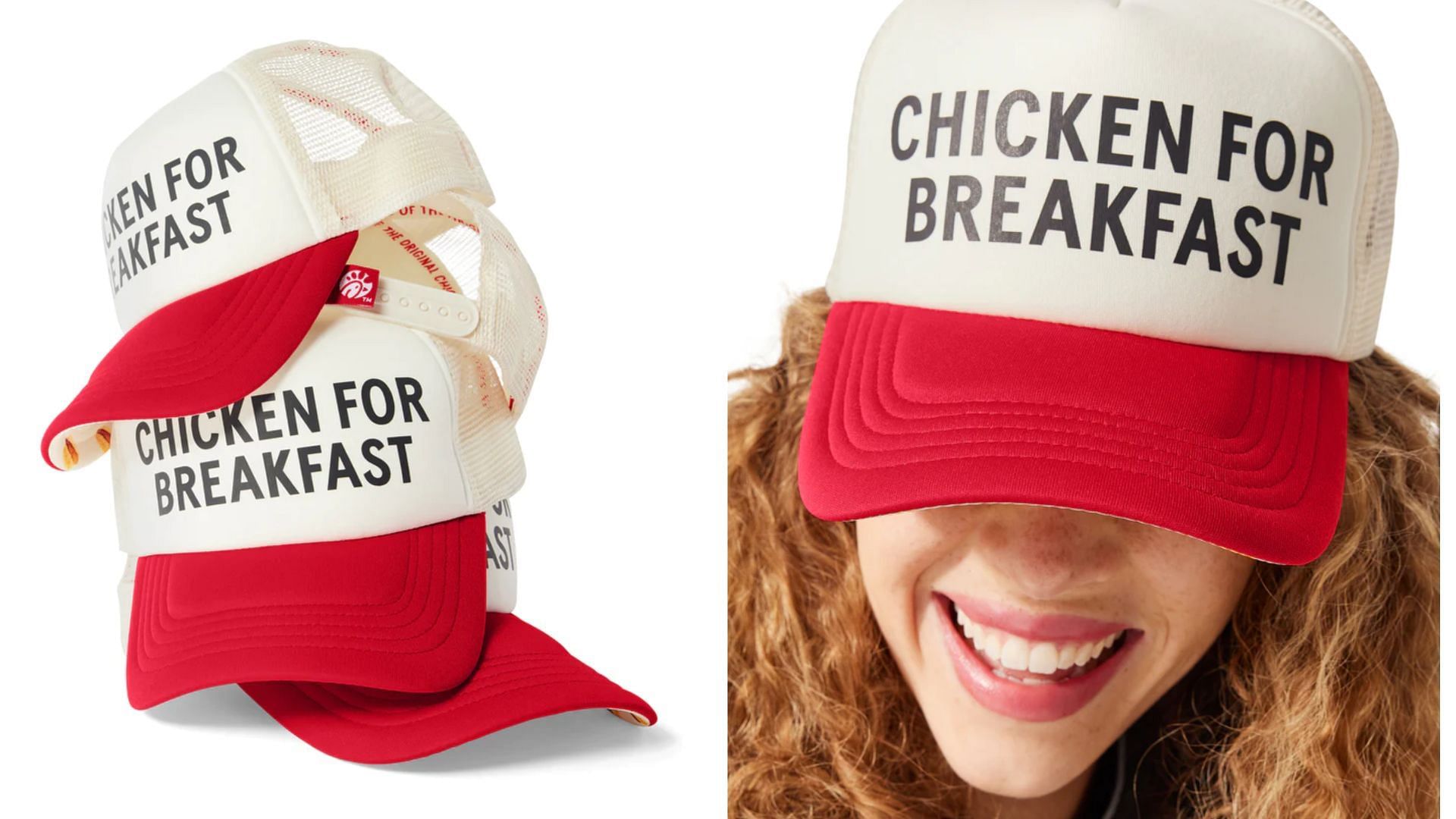 Chicken for Breakfast Trucker Hat merch (Image via Chick-fil-A)