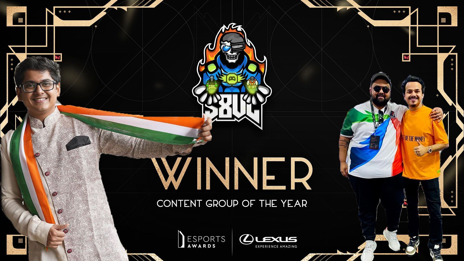S8UL was named for Content Group of the Year at Esports Awards 2022 (Image via Esports Awards)