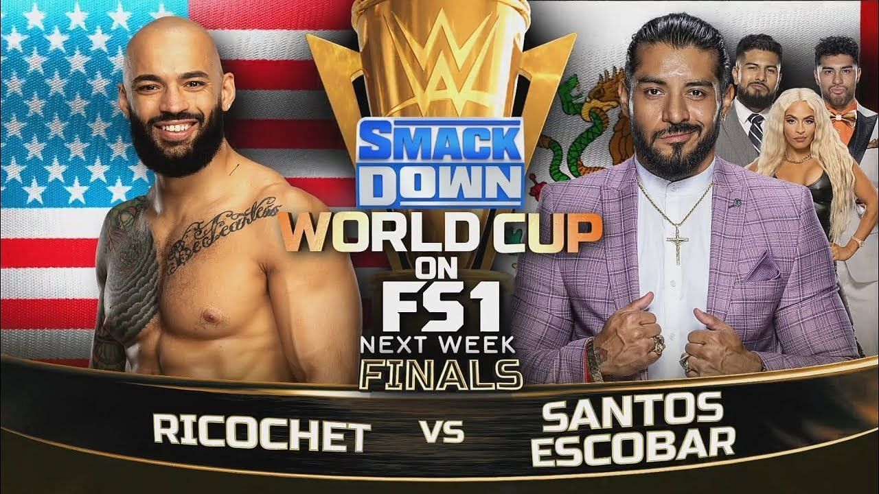 Ricochet took on Santos Escobar in the final of the SmackDown World Cup