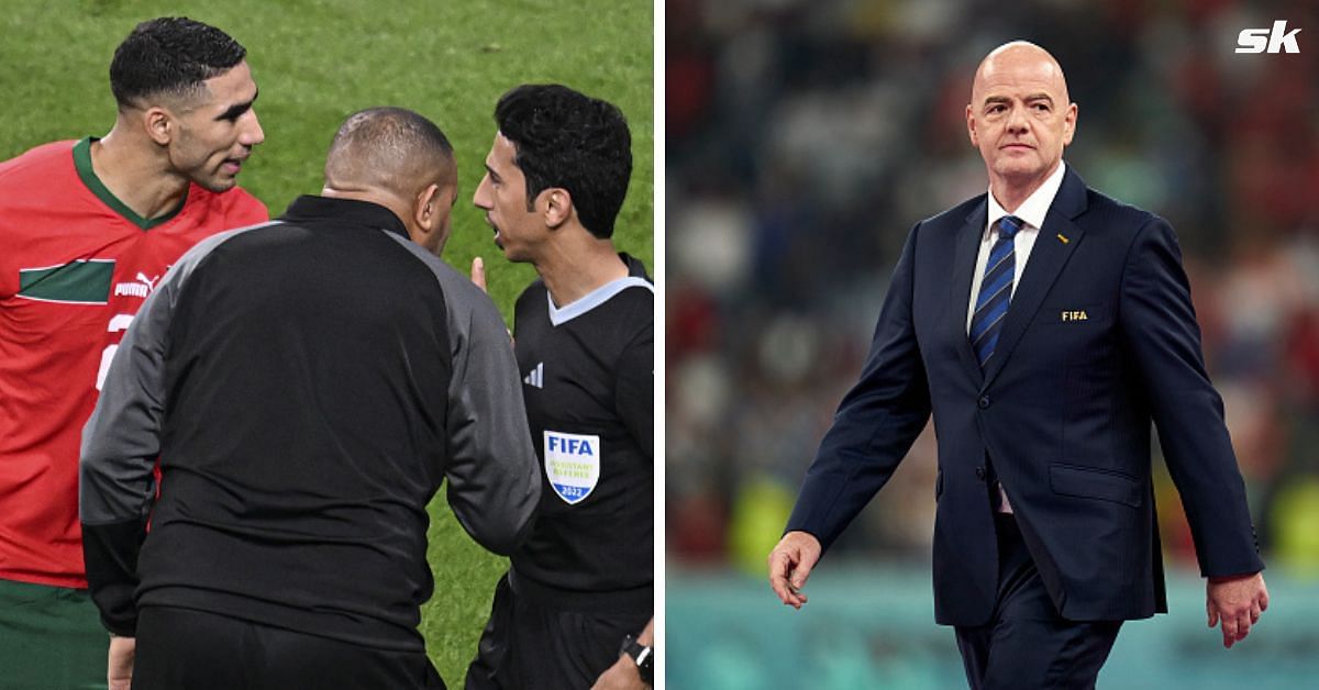 Morocco were livid with the refereeing in the FIFA World Cup third-place match against Croatia.