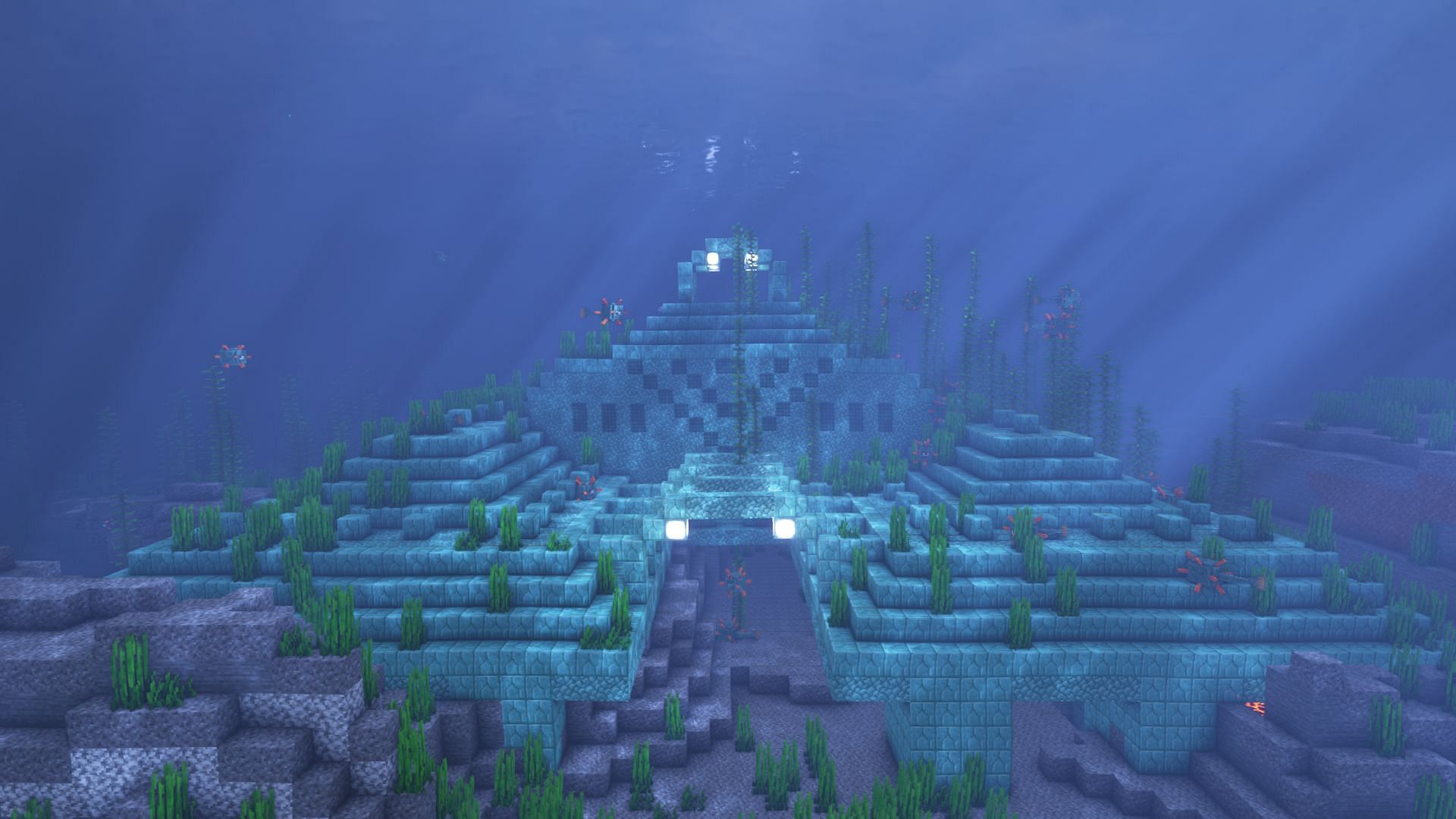 An ocean monument (Image via Mojang)