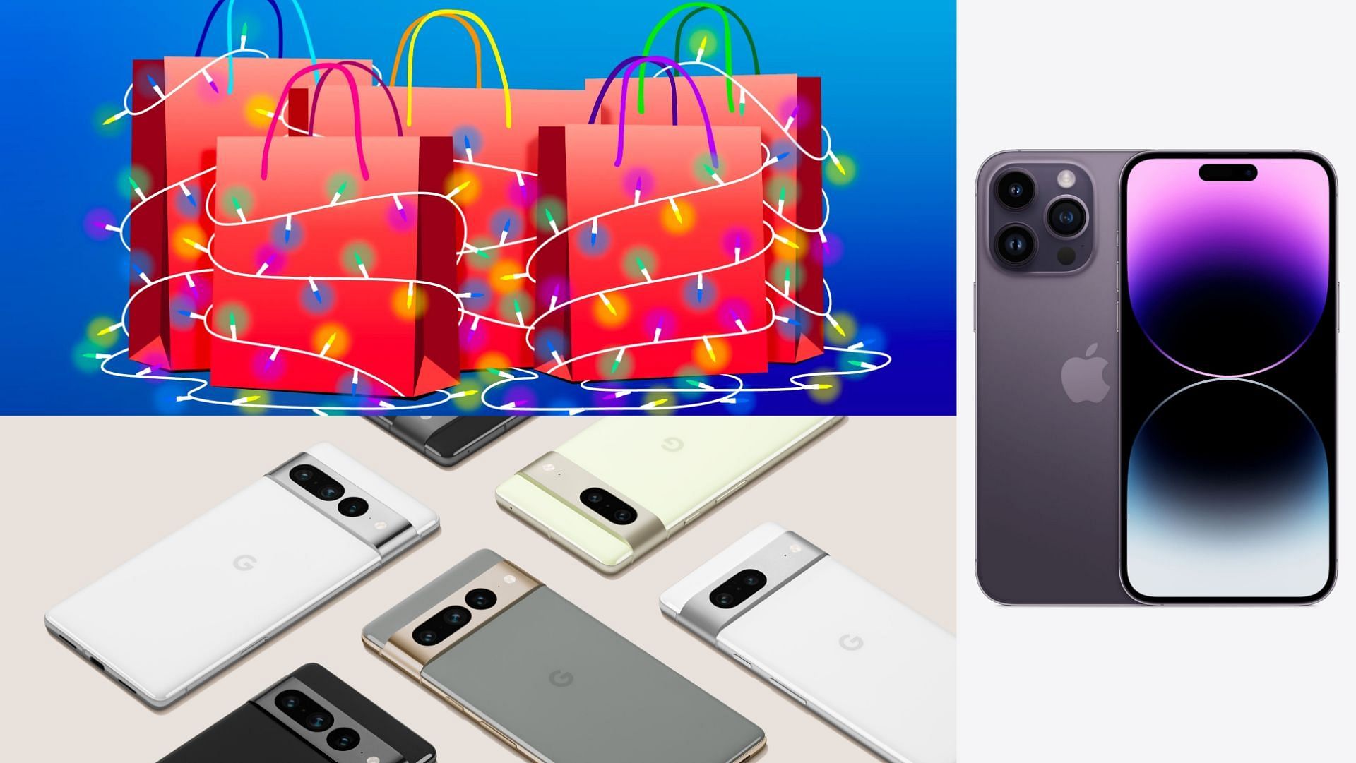 Pixel 7 Pro &amp; iPhone 14 Pro Max are top contenders for Holiday Purchase (Image by Apple and Google)