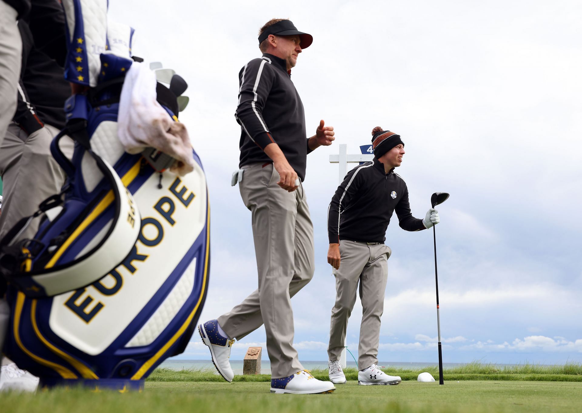Matt Fitzpatrick and Ian Poulter at the 43rd Ryder Cup - Previews (Image via Richard Heathcote/Getty Images)