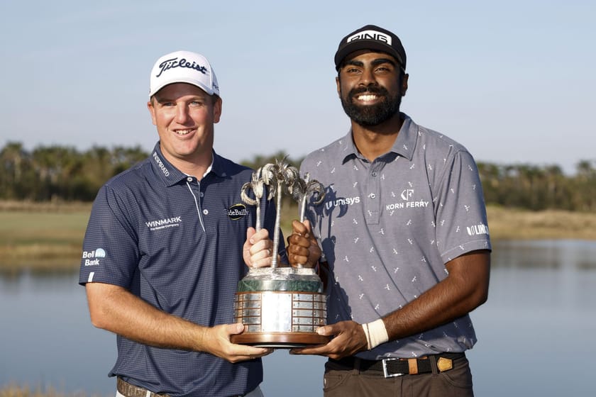 Sahith Theegala Tom Hoge win PGA’s 2022 QBE Shootout