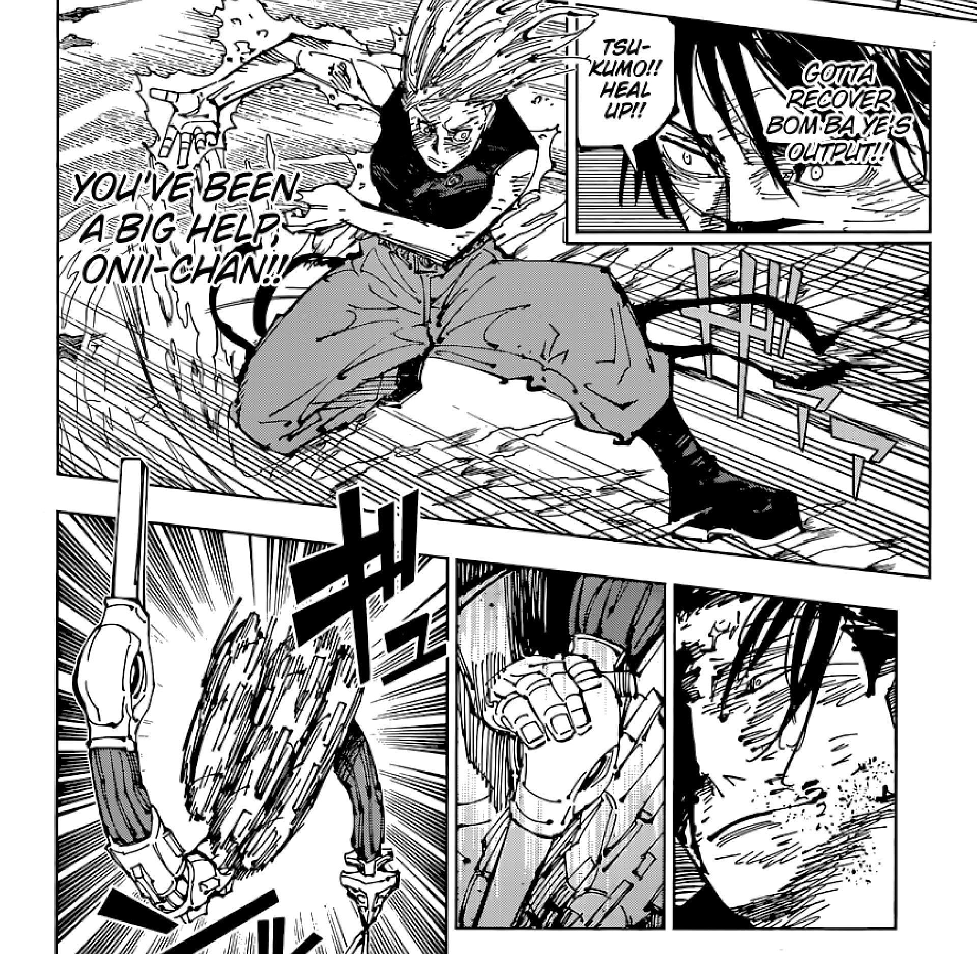 Yuki uses Reverse Cursed Technique (Image via Gege Akutami/Shueisha)