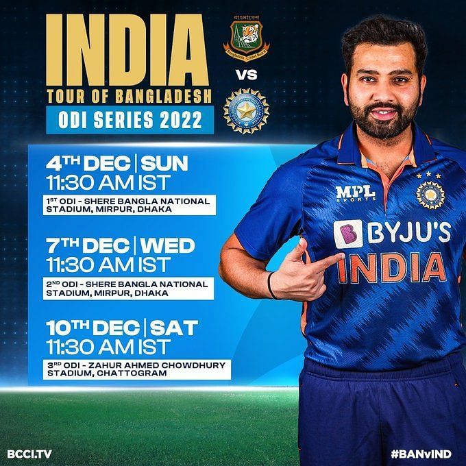 India vs Bangladesh, 1st ODI: Toss result and playing 11s for today's ...