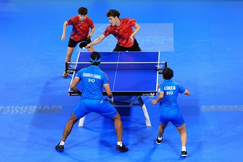 Sreeja Akula and Sharath Kamal - Table Tennis - Commonwealth Games: Day 10