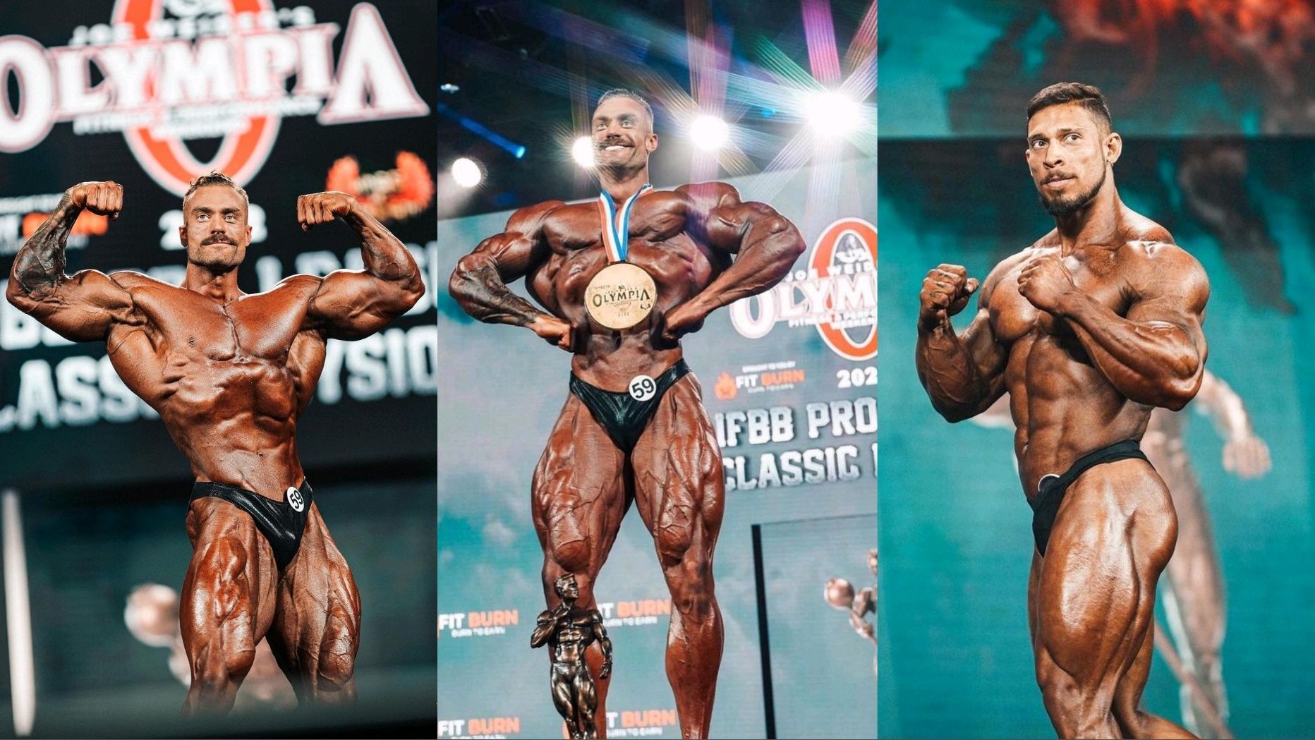 Chris Bumstead wins 2022 Mr Olympia Classic Physique title beating Ramon Rocha (Image via Instagram @cbum @moriauphoto)