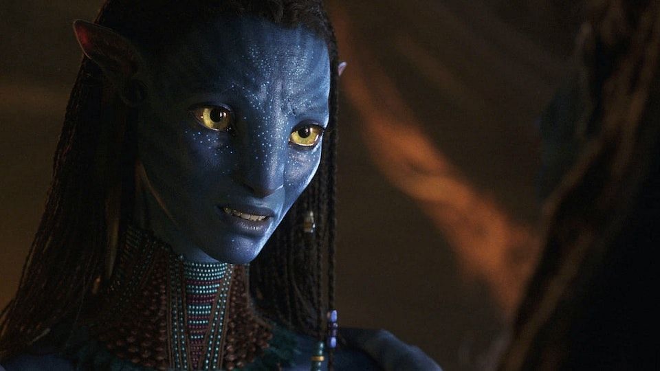 Zoe Saldana as Neytiri in Avatar 2 (Image via 20th Century Studios)