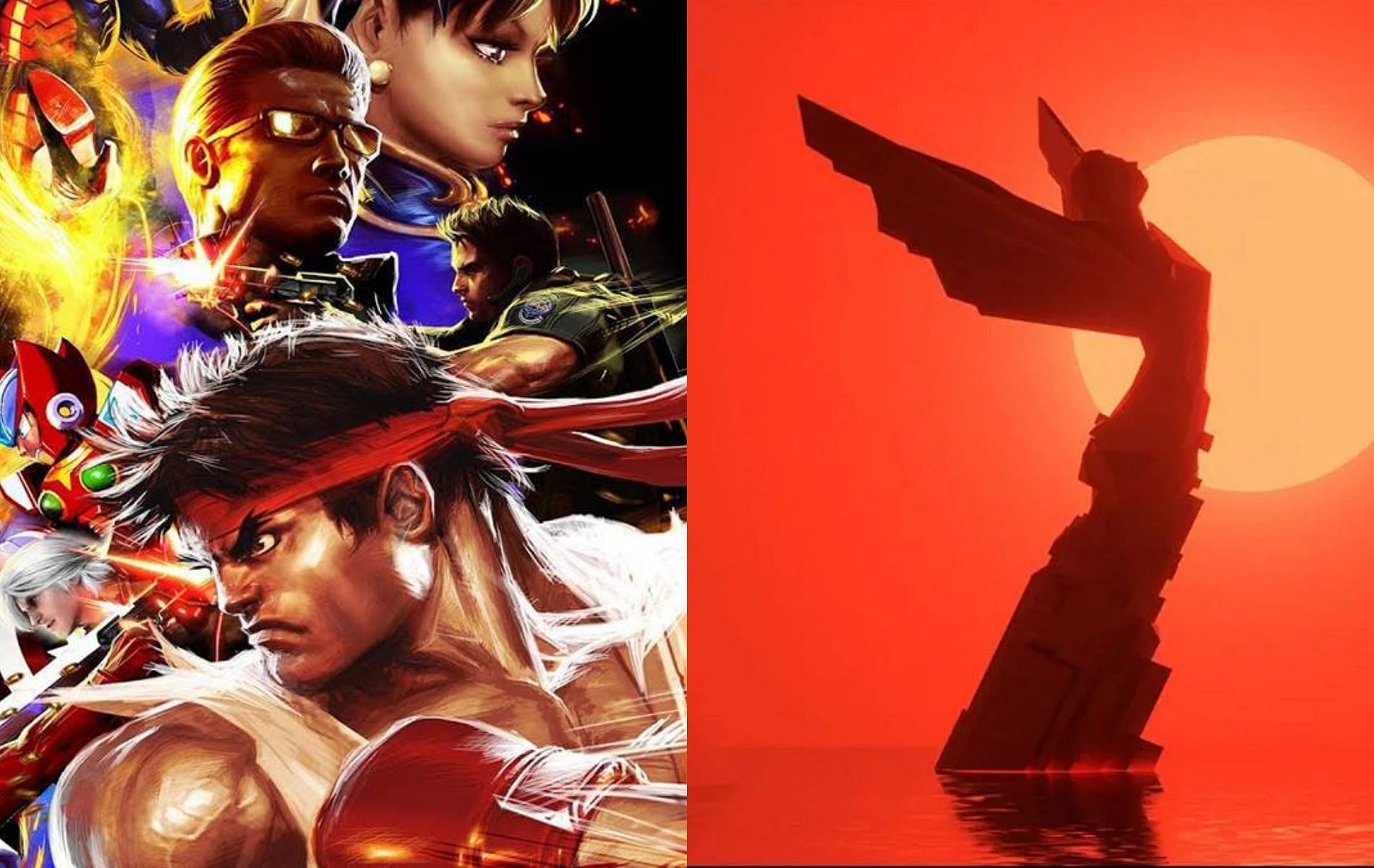 The major Japanese games publisher is set to make some announcements at the upcoming game awards showcase (Images via Capcom/The Game Awards)