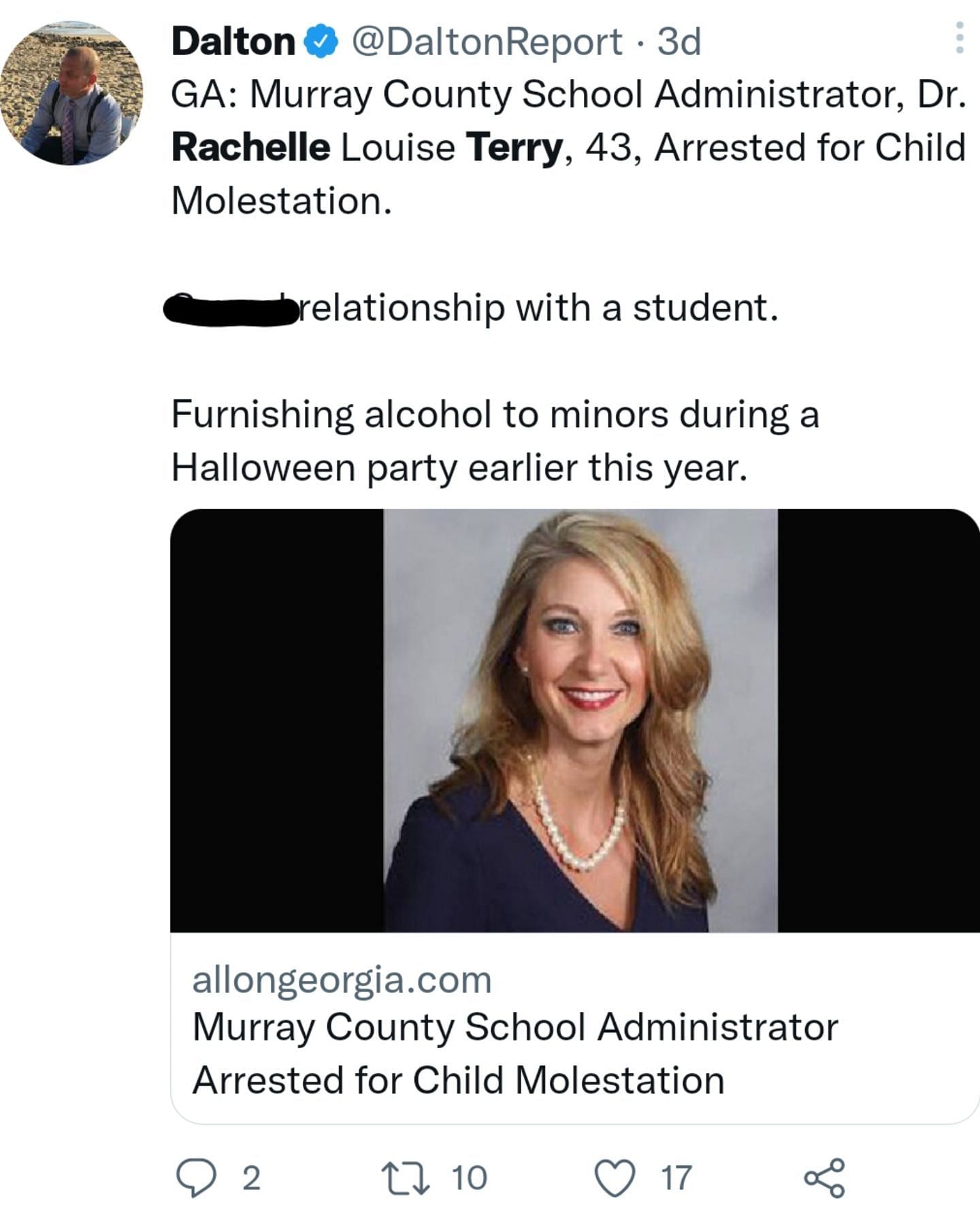 What Did Rachelle Terry Do Georgia Faculty Administrator Accused Of