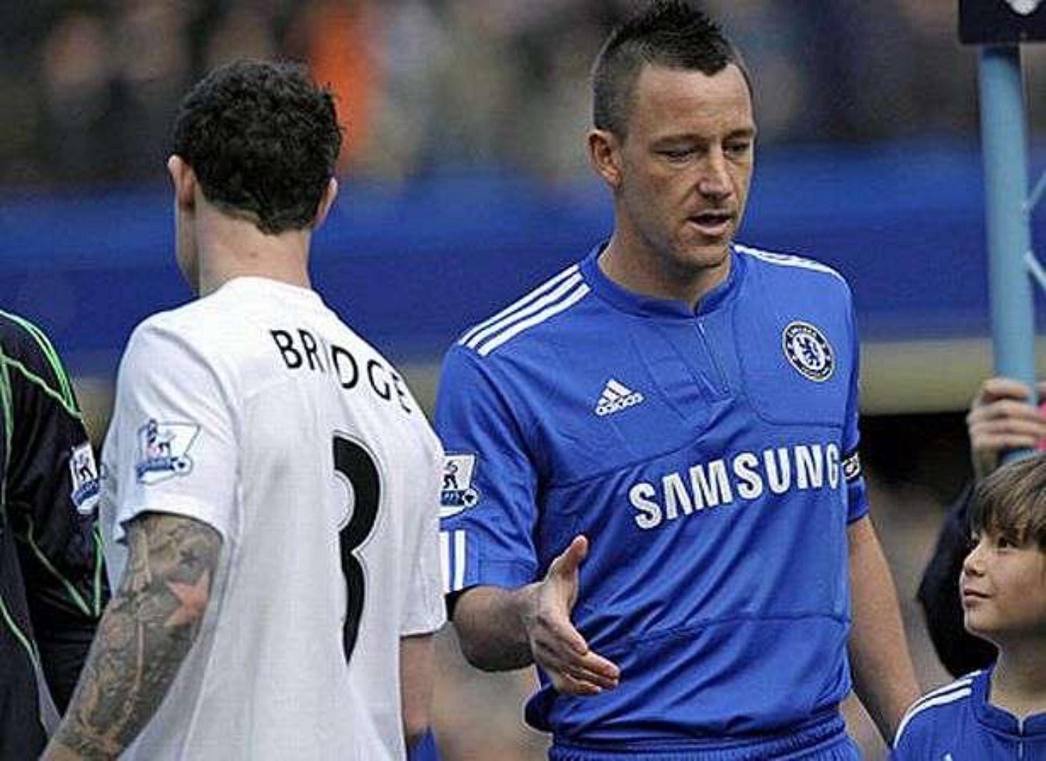 Wayne Bridge refused to shake John Terry&#039;s hand before a match after Terry reportedly had an affair with Bridge&#039;s ex-girlfriend.