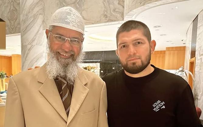 "Conor was right..." – Fans criticize Khabib Nurmagomedov for posing with money laundering and hate speech accused Indian preacher