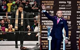 Conor McGregor trolled by MJF on live TV as AEW star wears replica of iconic 'F*** You' suit