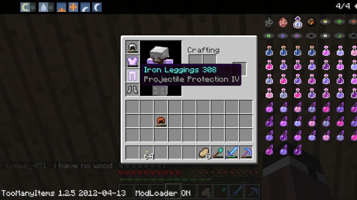 Ranking Minecraft enchantments for leggings