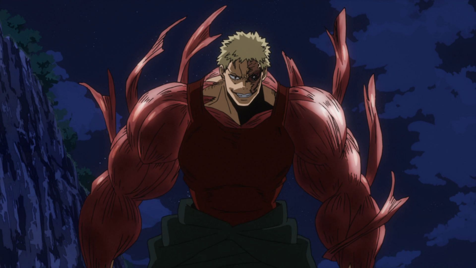 Muscular as seen in the My Hero Academia anime (Image via Studio Bones)