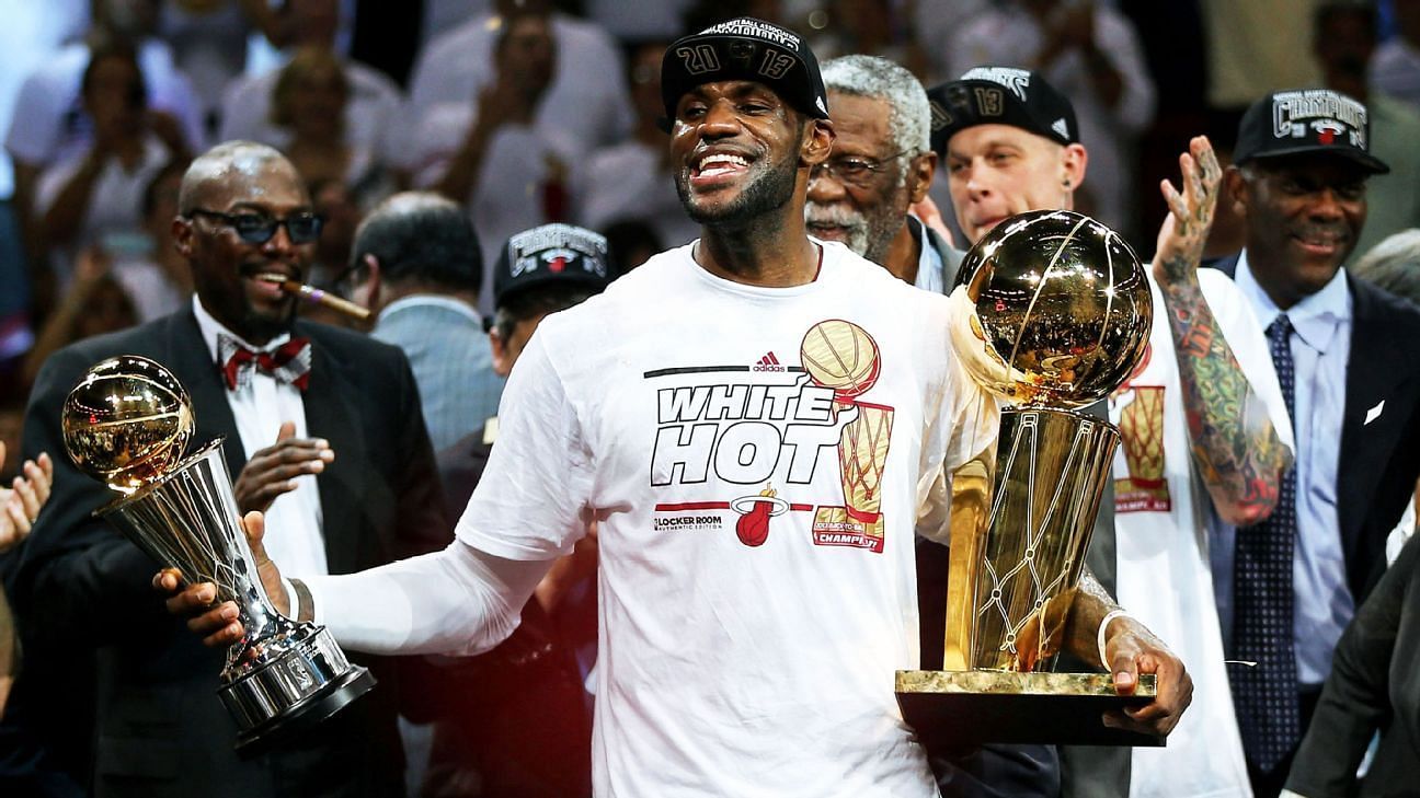 LeBron James winning the 2013 NBA Championship 