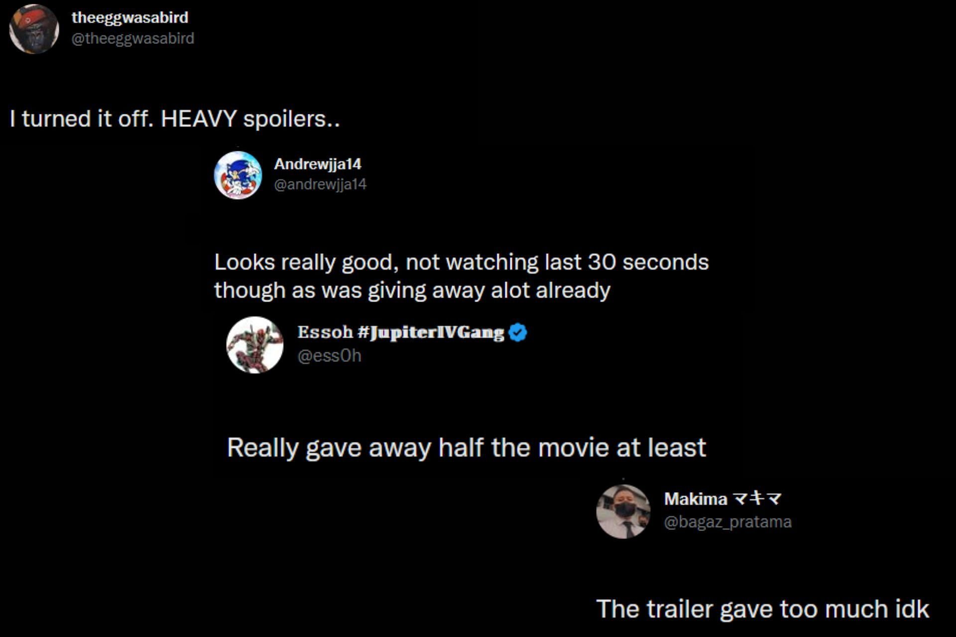 Fan reactions to Knock at the Cabin trailer (Image via Twitter/Sportskeeda)