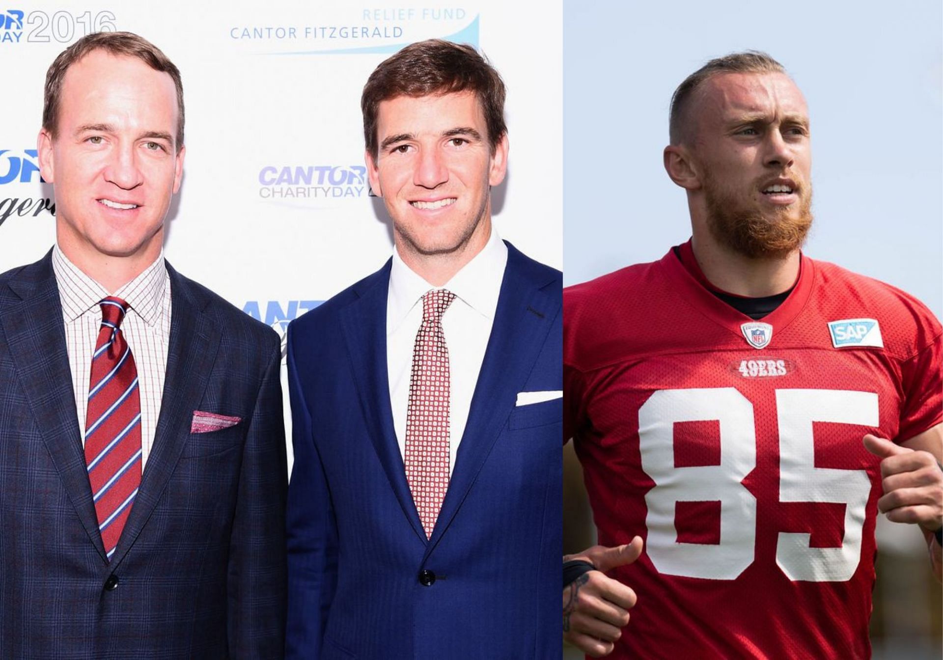 The Manning brothers and George Kittle