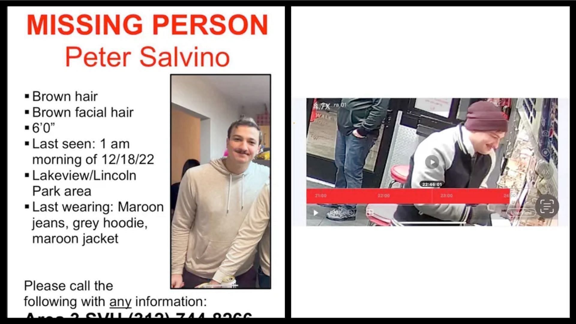 Salvino&#039;s missing poster (Image via Chicago PD)