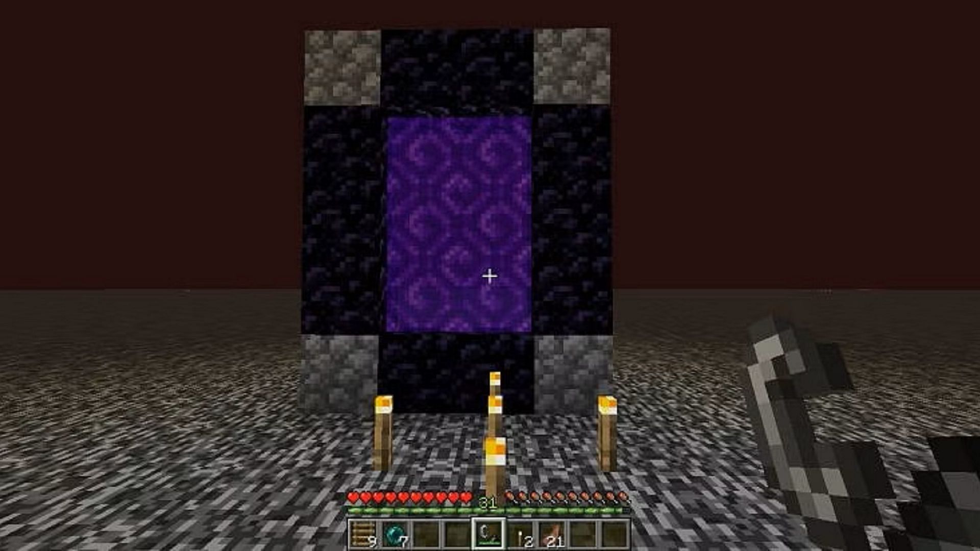 Always bring obsidian as well as flint and steel before entering the Nether roof in Minecraft (Image via Mojang)
