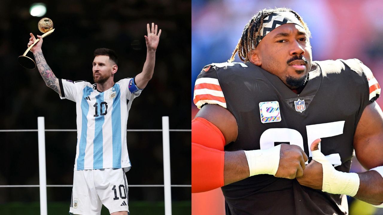 Myles Garrett declared Lionel Messi the greatest ever