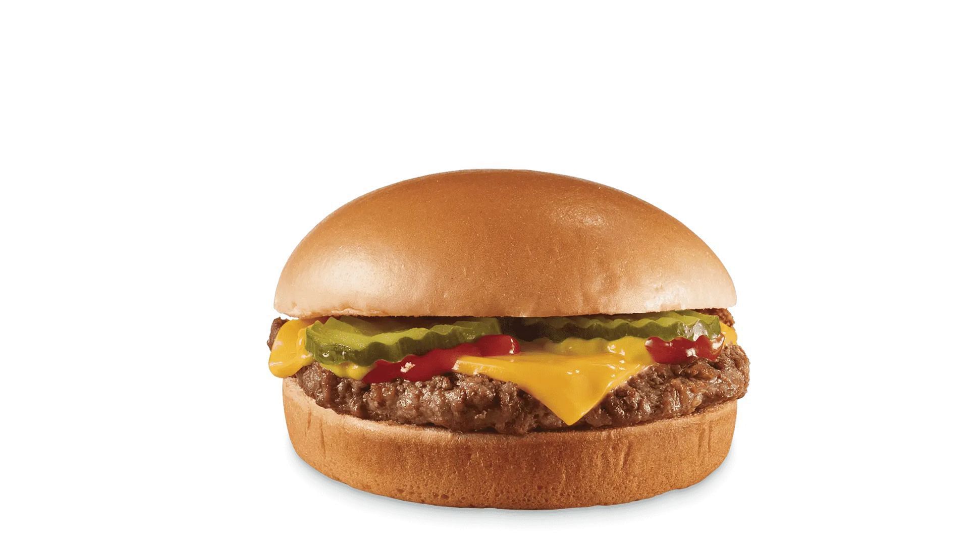 100% beef patty Cheeseburger (Image via Dāiry Queen)