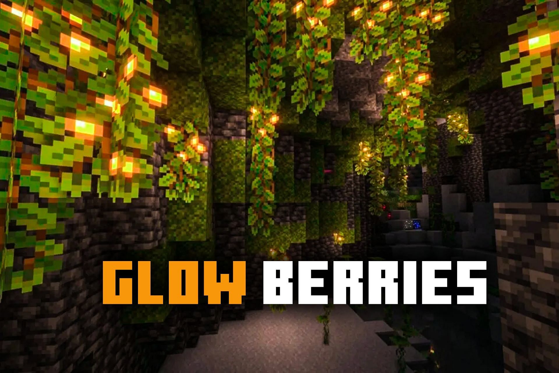 Glow berries can be used as light and food source in Minecraft (Image via Sportskeeda)