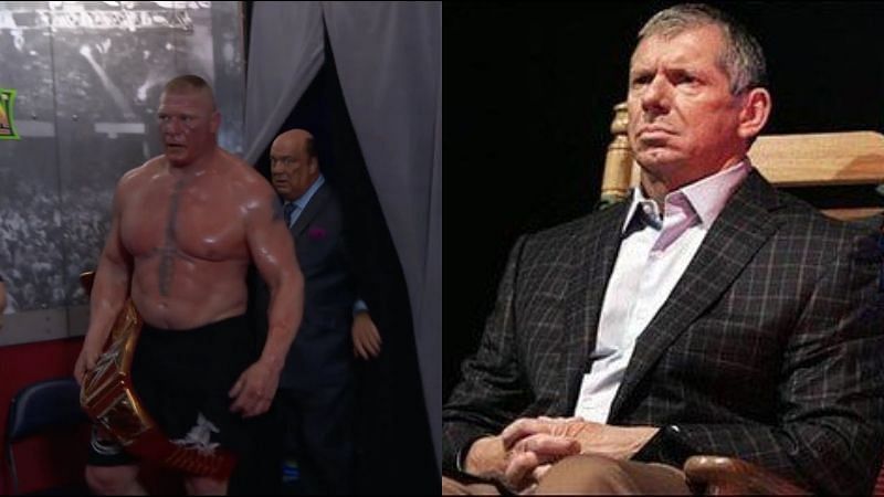 brock lesnar vince mcmahon moment wrestlemania 34