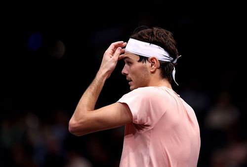 Taylor Fritz pictured at the 2022 Rolex Paris Masters.