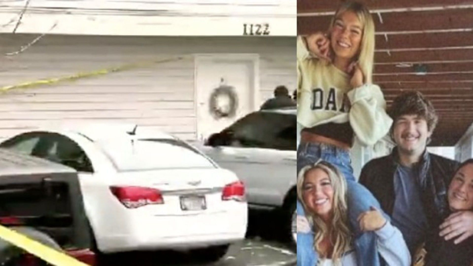 New footage captured  a white car speeding near the slain Idaho student&rsquo;s home (image via Captain/Twitter)