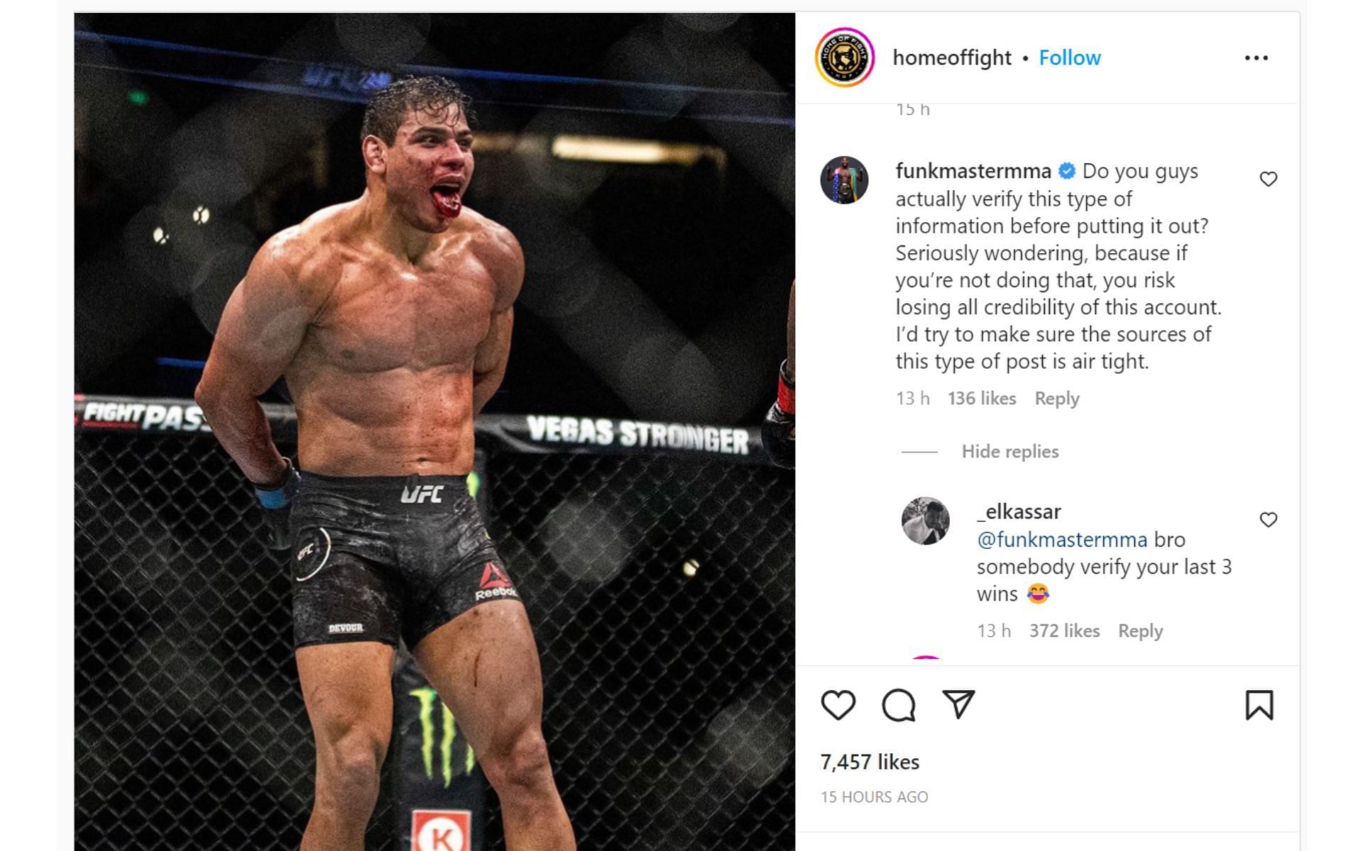 Aljamain Sterling comment and a fan&#039;s reply