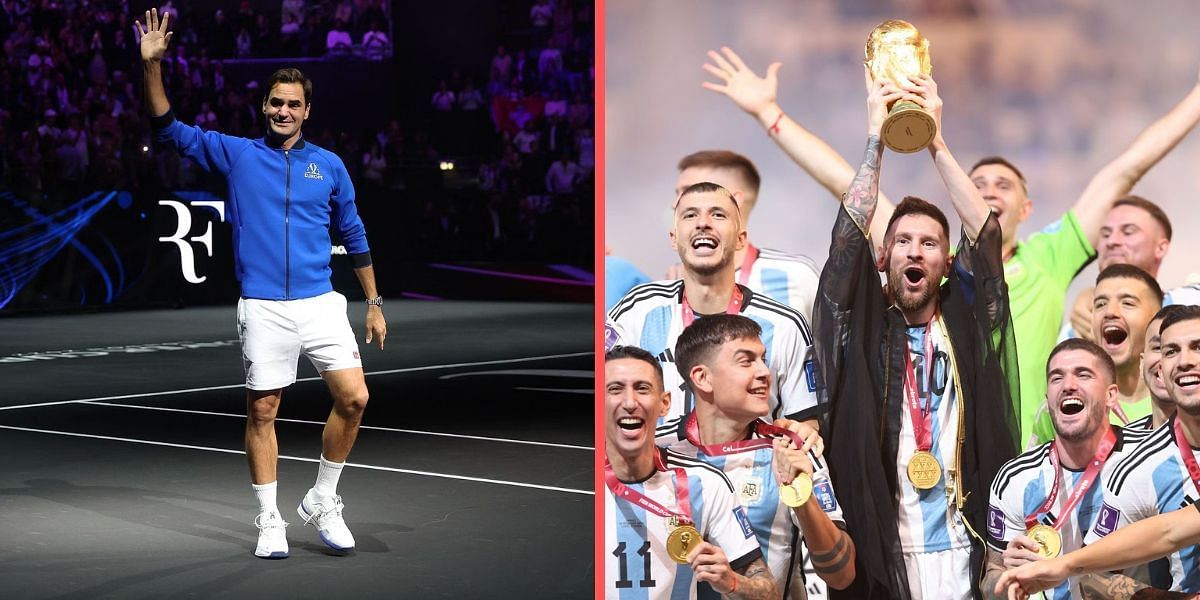 Roger Federer congratulated Lionel Messi and Argentina on winning the FIFA World Cup