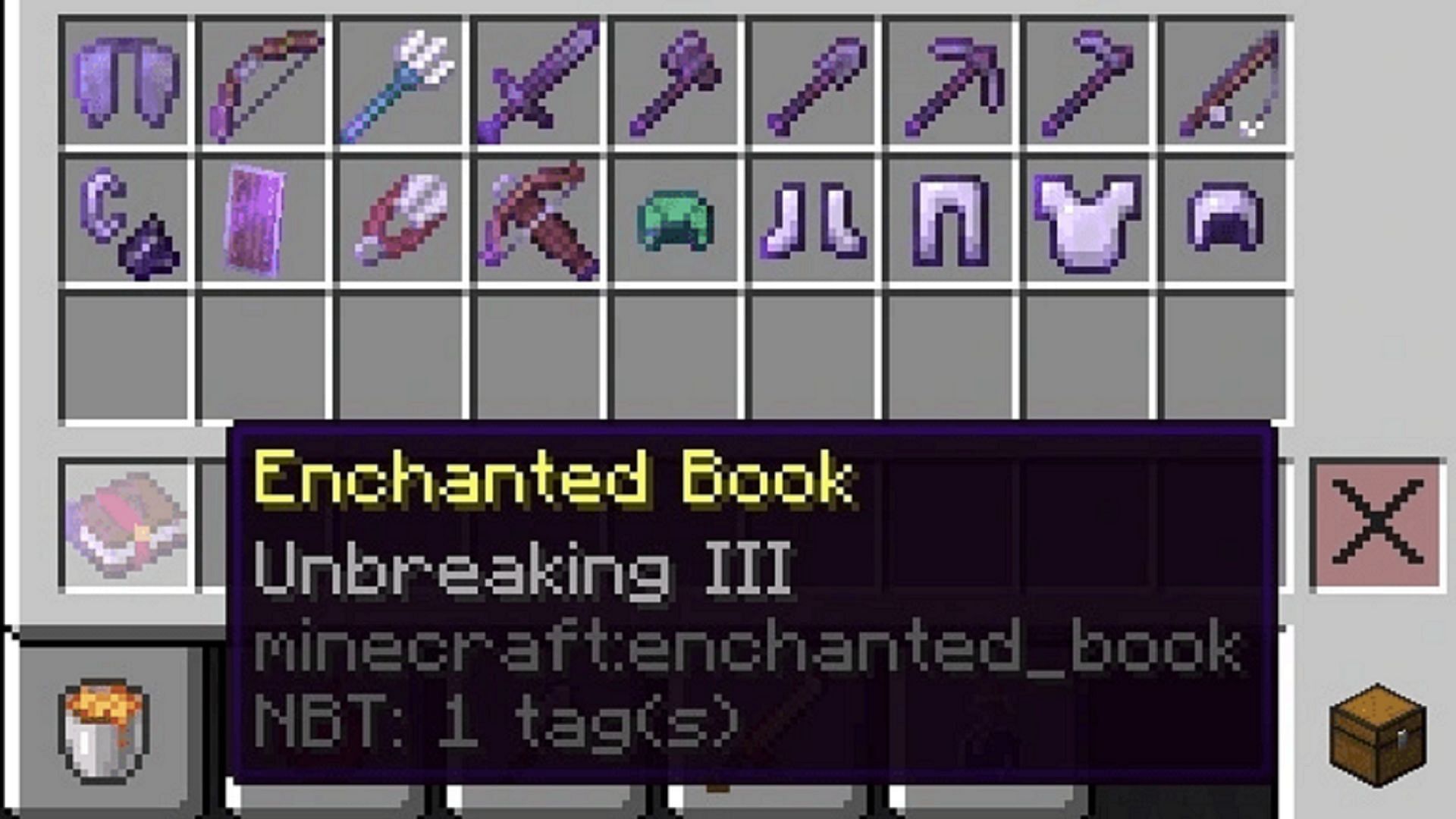 Keep your armor protecting you longer by using Minecraft&#039;s Unbreaking enchantment (Image via Mojang)