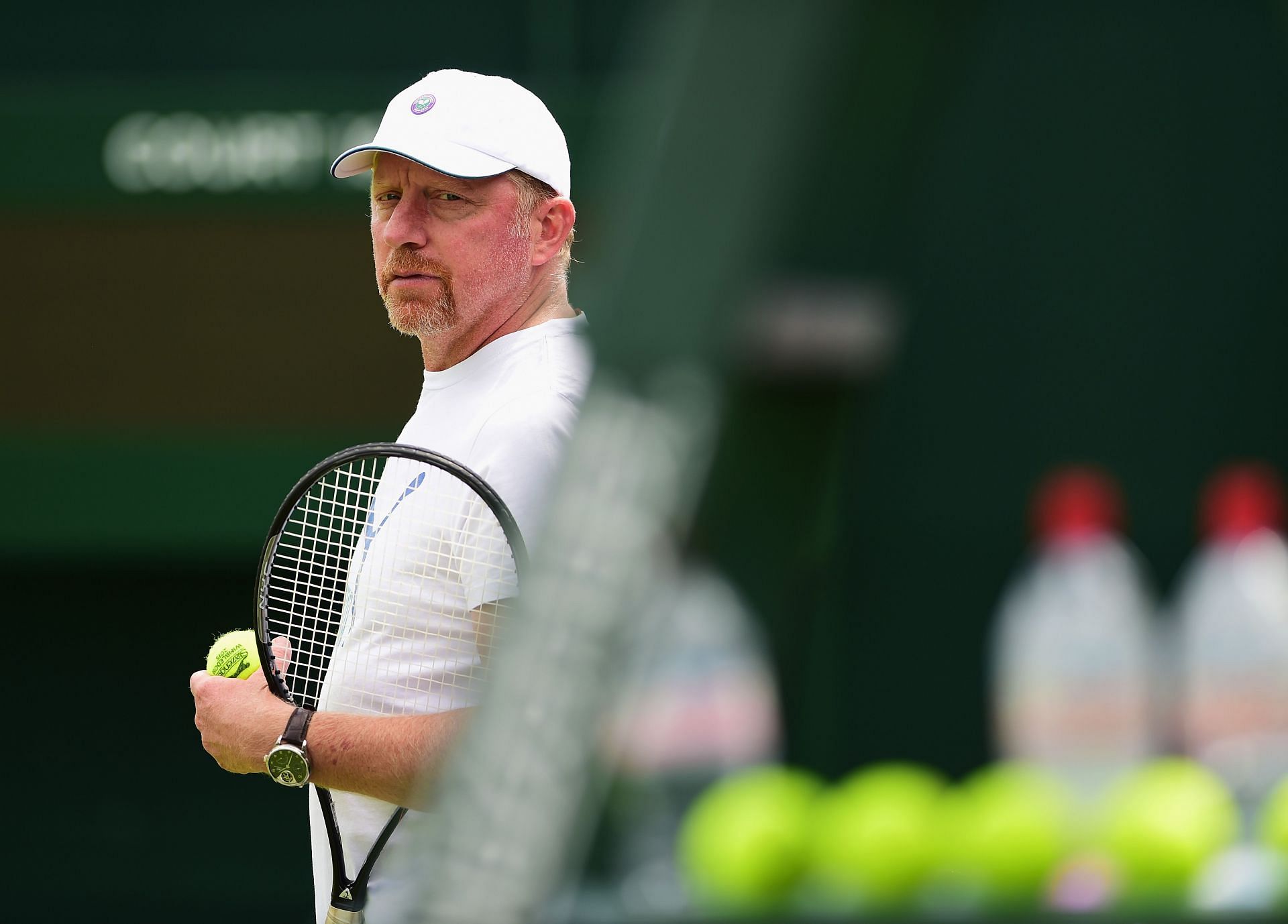 Boris Becker at Wimbledon in 2015