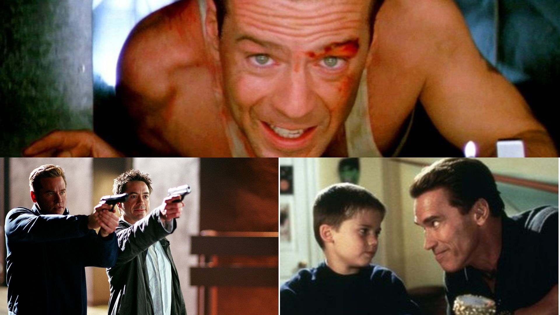 Christmas action films (Images via Rotten Tomatoes) 