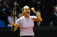 Aryna Sabalenka pictured during the 2022 Stuttgart Open