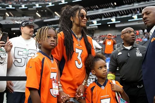 Ciara at Russell Wilson's Denver Broncos v Las Vegas Raiders game